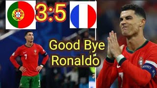 portugal o  o france  3  5 penalties  Highlights।UEFA Euro। 6th julay 2O24 [upl. by Perry]