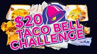 TACO BELL 20 VALUE MENU CHALLENGE [upl. by Aneerak325]