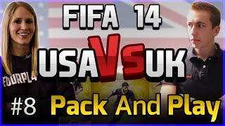 FIFA 14  UK VS USA PACK AND PLAY 8 [upl. by Witherspoon]