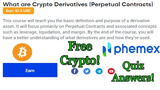 What are Crypto Derivatives Free USD Phemex Quiz Answers [upl. by Sherie]