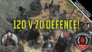 120 v 70 Defence  Mount and Blade 2 Bannerlord Persistent Empires ft Host KoH KoL VD amp BRE [upl. by Tadio]