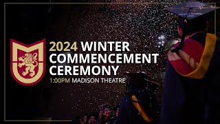 Molloy University  2024 Winter Commencement Ceremony  100pm [upl. by Perry154]