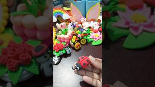 DIY Clay ladybug ।। Clay craft ।। Clay art ।। diy shorts clayart craft art creative [upl. by Marja]