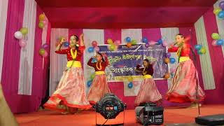 Nepali danceCholi ramro palpali dhaka koAt nagaon stage performance  kunti moktan [upl. by Tiny274]