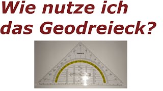 Wissen zur Nutzung des Geodreiecks [upl. by Darlleen]