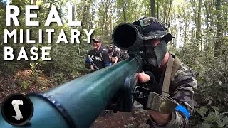 REAL MILITARY BASE SNIPER  L96 AWP Sniper Airsoft [upl. by Mutua]