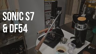 Sonic S7 Manual Lever Espresso Machine amp DF54 [upl. by Brigitta]