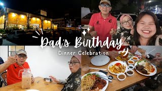 VLOG  Dads Birthday Dinner Celebration [upl. by Ahsikar]