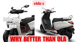 Vida Z value कम Rangee ज्यादा  Hero Launching electric Ev Vida Z  VidaZ [upl. by Nyved]