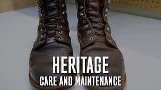 DIY Red Wing Heritage Boots Cleaning Conditioning and Maintenance [upl. by Asiulairam]