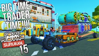 VEGGIE TRANSPORT amp SPUD GUNS  Scrap Mechanic Survival GameplayLets Play E15 [upl. by Aerised]