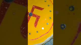 Karva chauth plate decoration ideas shortvideo kervachauth [upl. by Canotas342]