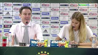 Basket League Post  Game Press Conference  Panathinaikos BC OPAP Athens vs Peristeri BC  Game 2 [upl. by Elijah]