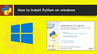 How to install python on windows  step by step process [upl. by Keryt]