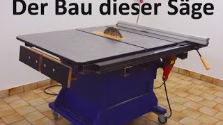 Große TISCHKREISSÄGE selber bauen Einfache Eigenbau Tischkreissäge DIY [upl. by Chadbourne]