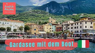 Gardasee  Riva del Garda  Limone Sul Garda  Malcesine 🇮🇹 mit dem Boot [upl. by Eelsel]