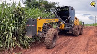 RG170B NO CASCALHAMENTO E PATROLAMENTO DE ESTRADA RURALMotoniveladoraPatrolPatrolaRoad Grader [upl. by Silohcin70]