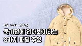 매년 패딩을 사는 이유는 질려서 입니다 질릴 수 없는 패딩 8가지 추천 [upl. by Engel]