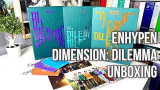 ENHYPEN DIMENTION DILEMMA Full Set  essential ver  Unboxing  Обзор  Распаковка  Анбоксинг [upl. by Weikert]