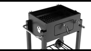 How to assemble Kingsford 24quot Charcoal Grill step by step [upl. by Emmey]