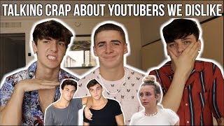 TALKING CRAP ABOUT YOUTUBERS WE DISLIKE w Itsnickbean amp Bryce Hall  Zach Clayton [upl. by Stag]