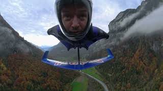 Peter Salzmann rompe récord en la Jungfrau el primer wingsuit con tecnología de foils [upl. by Esinet]