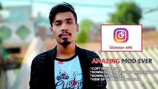 OG INSTA MOD FULL REVIEW IN HINDI  HOW TO DOWNLOAD PRIVATE ACCOUNT DP [upl. by Anibla]