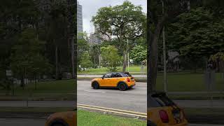 💞Mini Cooper Golden yellow nice car shortvideo trending travel viral florendadaileg 💥 [upl. by Schott]