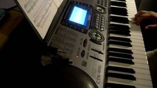 Ode to joy played on casio keyboard 8 beat rhythm [upl. by Enyr]