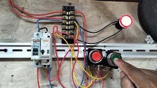 CARA MEMASANG KONTAKTOR 1 PHASE ATAU IMPULS RELAY UNTUK PENERANGAN [upl. by Nnomae239]