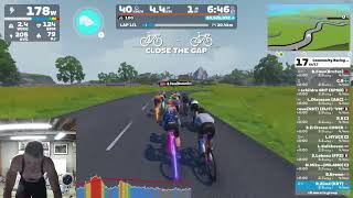 Zwift  Race Community Racing Festival  ZSUN  RGV B [upl. by Nohsav960]