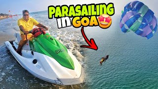 Life Mai First Time Parasailing kar Liya In Goa 🤩  Goa Famous Fish Thali Aaj kha liya  vlog [upl. by Durno]