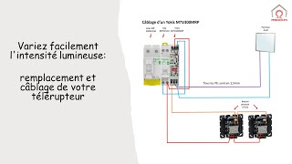 Variez facilement lintensité lumineuse avec Yokis  remplacement et câblage de votre télérupteur [upl. by Ericksen]