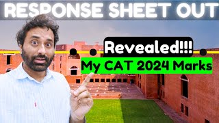 CAT 2024 Response sheet out 😨🫢 My CAT Score REVEALED 💣 [upl. by Randene378]