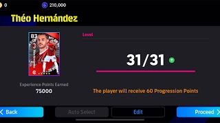 HOW TO TRAIN FREE THEO HERNANDEZ MAX LEVEL  EFOOTBALL 2025 MOBILE [upl. by Hsaka789]