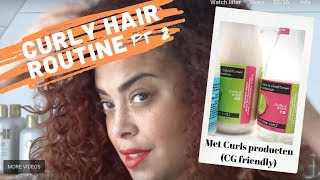 Haarproducten krullen CG methode  Bantu knots amp krullen  deel 2 [upl. by Girardo]