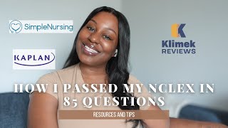 HOW I PASSED THE NCLEX NGN IN 85 QUESTIONS I HONEST REVIEW OF KAPLAN SIMPLE NURSING MARK KLIMEK [upl. by Abdul936]