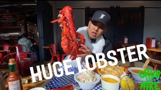 HUGE 6LB LOBSTER  BEHIND THE SCENE NEW ENGLAND LOBSTER IN BURLINGAME CA [upl. by Arreyt]