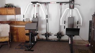 WEIDER 9950 PRO MULTI STATION WORKOUT FITNESS MACHINE 190 [upl. by Jennine]