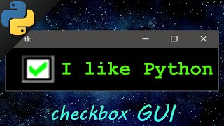 Learn Python tkinter GUI checkboxes easy ✔️ [upl. by Wolfie859]