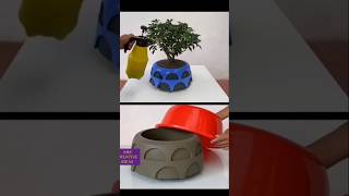 cement flower pot ideas⛲ cement flower vasepotcementcraft cementideas diycementideastips [upl. by Aggarwal]