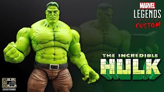 Custom Marvel Legends MergedSmart Hulk  Professor Hulk  Action Figure Review [upl. by Illoh]