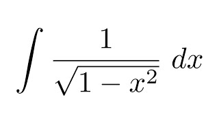 Integral of 1sqrt1x2 substitution [upl. by Thirza]