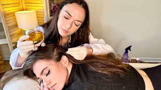 ASMR Scalp Check amp Treatment Sensitivity Tests Sharp or DullReal Person Medical ExamDEEP Tingles [upl. by Carman178]