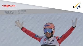 Stefan Krafts new World Record  2535  Vikersund  Ski Jumping  201617 [upl. by Ahsitra]