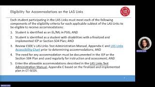 CSDE Policies for LAS Links Online Administration Training [upl. by Cassondra]