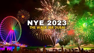 Dubais New Year 2023 Fireworks at The WALK Jumeirah Beach Residence [upl. by Larkin763]