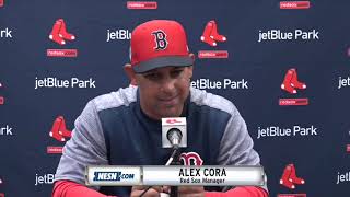 Alex Cora ahead of TwinsRed Sox spring training game [upl. by Tran479]