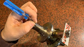 🔒Remove the Handle from a Steel Door Lock diy [upl. by Grete682]