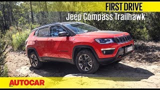 Jeep Compass Trailhawk  Diesel Automatic  First Drive  Autocar India [upl. by Ardyaf880]